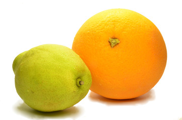 Orange and pear