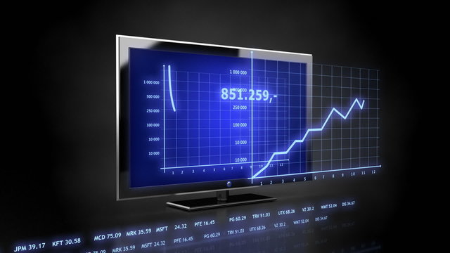 Business data led TV projection