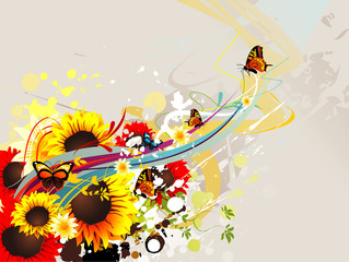 Obraz premium flower vector illustration