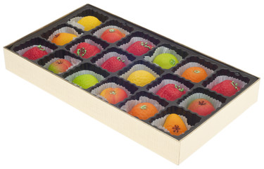 Colorful Marzipan in Fruit Shapes