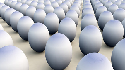Obraz premium Lots Of Easter Eggs
