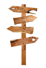 wooden signboard  isolated