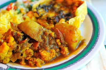 Traditional curry cuisine