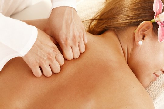 Closeup of massage treatment