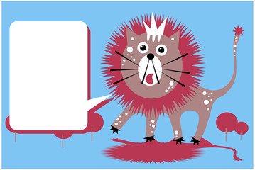 Lion, leo emblem symbol baby style