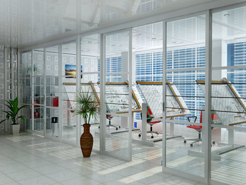 Interior of office