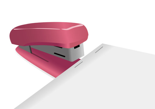 Stapler and paper
