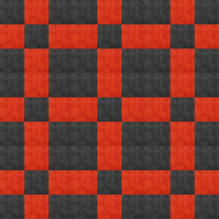 red and black checkered leather background