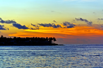 Fototapeta na wymiar sunset in Key West