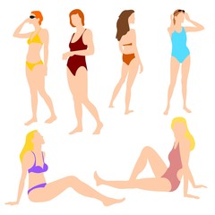 Fototapeta premium Holidays Women Set 01