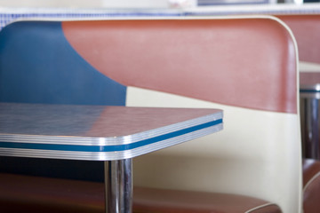 Diner restaurant booth