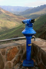 Fototapeta na wymiar tower operated binoculars on Gran Canaria Island