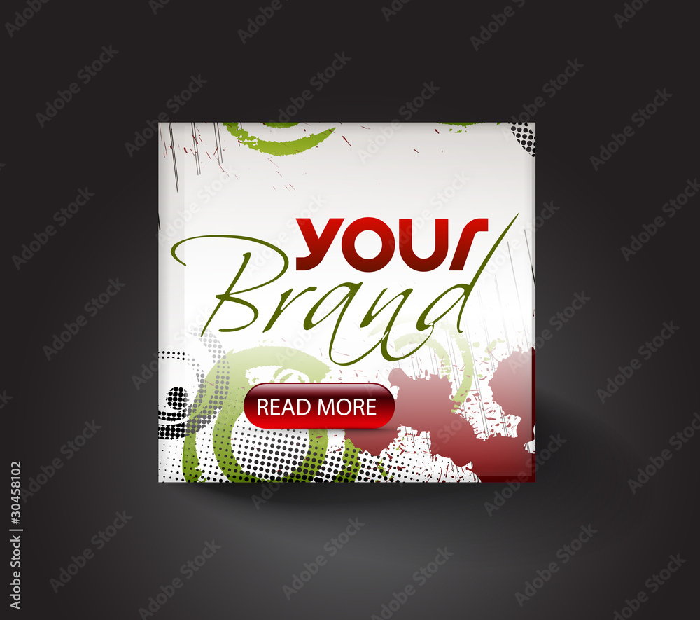 Canvas Prints advertis layout design template