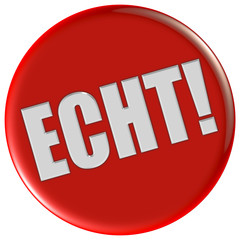 Button rot rund ECHT!