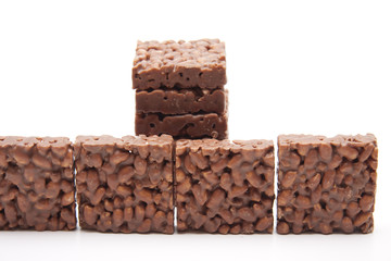 Puffreis mit Schokolade