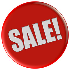 Button rot rund SALE!