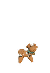Ceramic cow with bell