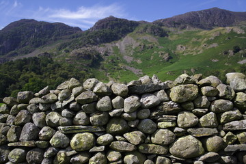 Dry Stone Wall in Cumbria, UK