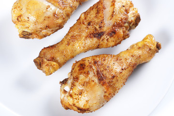 Roasted chicken legs