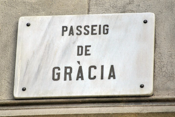 Paseo de Gracia, Barcelona (Spain)