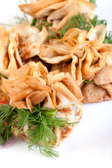 pancakes isolated on a white background