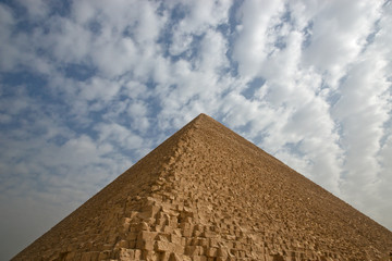 Pyramid and clouds
