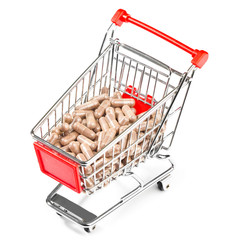 Carts filled with pills