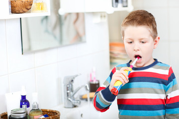 Boy in bathroom