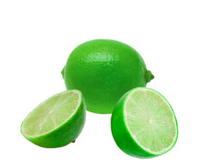 lime isolated on white background