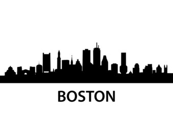 Naklejka premium Skyline Boston