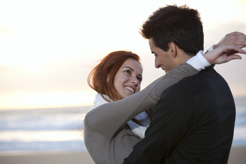 Love and affection between a young couple