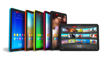 Set of tablet computers