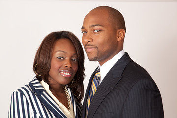 Business couple together in relationship