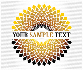 gold round star background