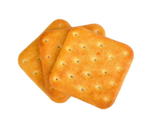 crackers on white