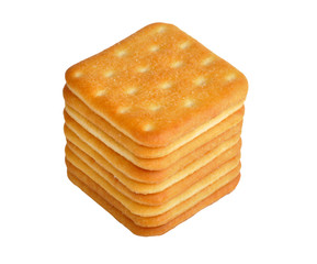 crackers on white