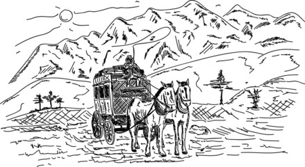 horse wagon