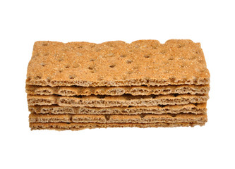 Crispbread on white