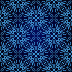 Blue seamless wallpaper pattern