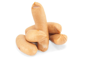 Sausage isolated on white background