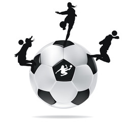 Fu&szlig;ball Frauen Mannschaft