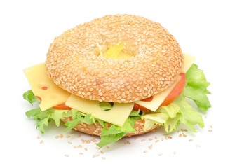 Bagel mit Käse
