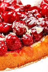 sweet cake in heart shape