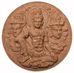 Pattern of amulet in native Thai style