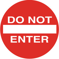 DO NOT ENTER