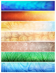 Creative design, nature theme vector banners. eps10