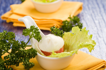 Cucchiai con Caprese - Pomodoro e Mozzarella
