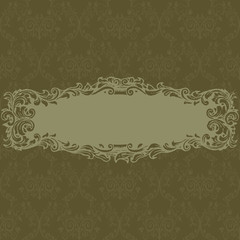 Frame on seamless pattern