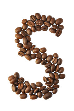 Kaffee Bohnen - Buchstaben S