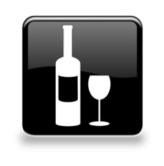 Button Weinflasche black
